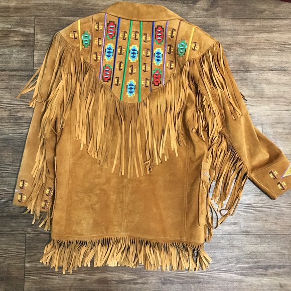🔻SOLD🔻Suede fringe jacket - Picture 2 of 4